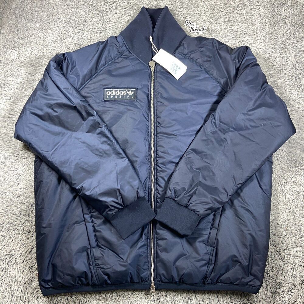 Adidas Spezial Bramhope Bomber Jacket Size Large Men Night Navy KA3903
